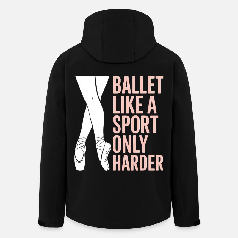 Ballett Spruch Ballerina Lustiges Ballett Geschenk - Recycelte Männer Softshell-Jacke von Stanley/Stella - Schwarz