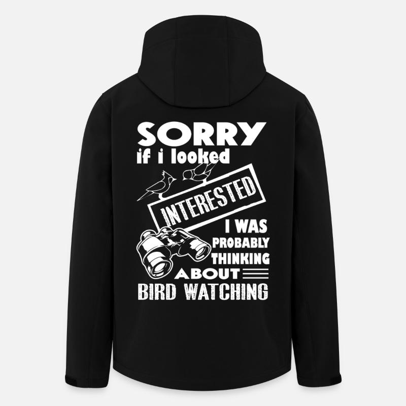 Thinking About Bird Watching - Men’s Recycled Softshell Jacket by Stanley/Stella - black
