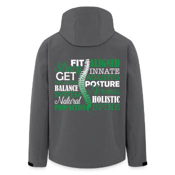 Chiropractor Things About Chiropractor - Men’s Recycled Softshell Jacket by Stanley/Stella - black - Back - AI Model Male 185 light (185cm)