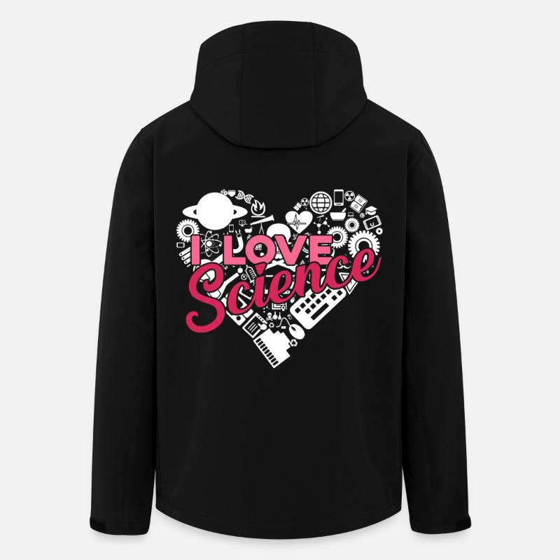 Science I Love Science - Men’s Recycled Softshell Jacket by Stanley/Stella - black