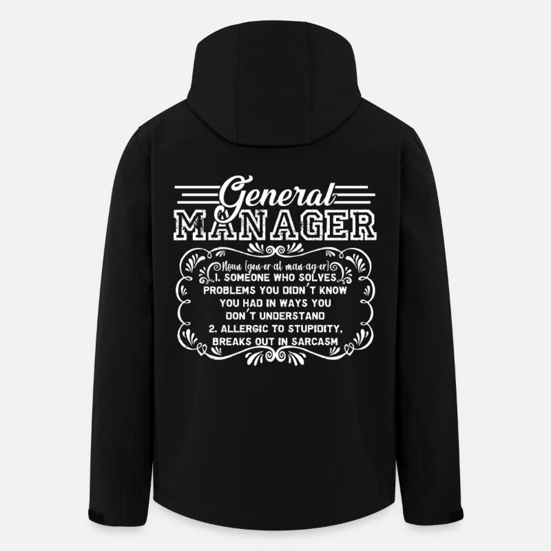 General Manager Definition - Men’s Recycled Softshell Jacket by Stanley/Stella - black