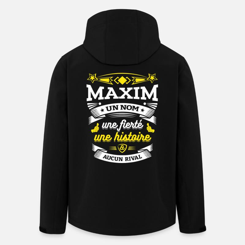 MAXIM UN NOM UNE FIERTÉ AUCUN RIVAL - Veste softshell homme en polyester recyclé Stanley/Stella - noir