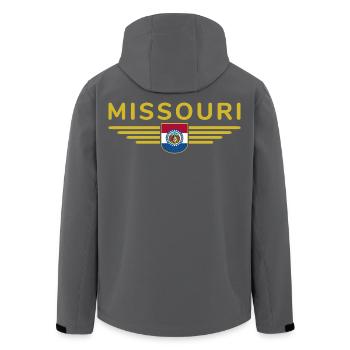Missouri Fan T-Shirt – Must-Have for Fans! - Men’s Recycled Softshell Jacket by Stanley/Stella - black - Back - AI Model Male 185 light (185cm)