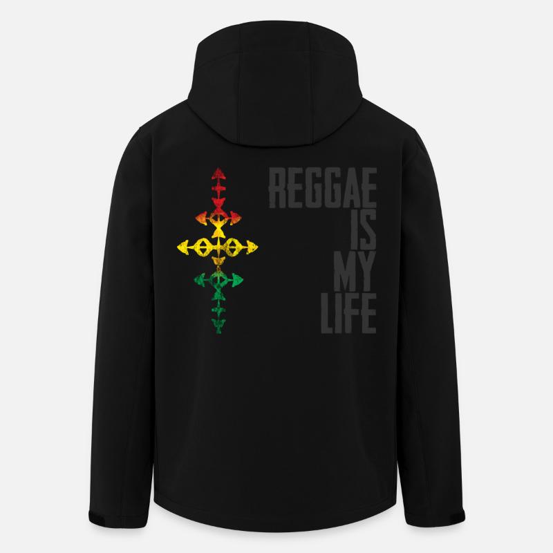 Reggae is my life - Men’s Recycled Softshell Jacket by Stanley/Stella - black