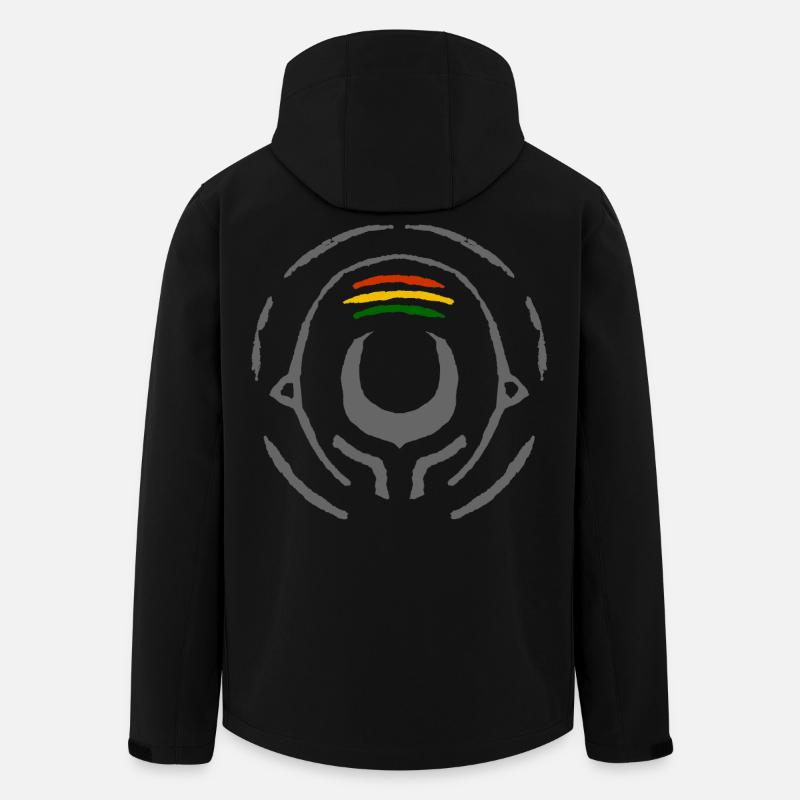 Jah soul - Recycelte Männer Softshell-Jacke von Stanley/Stella - Schwarz