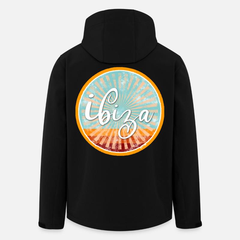 Ibiza Sonne - Recycelte Männer Softshell-Jacke von Stanley/Stella - Schwarz