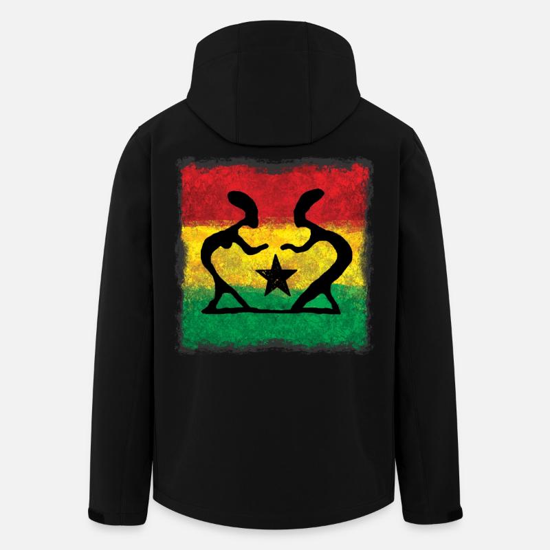 Reggae Danse - Veste softshell homme en polyester recyclé Stanley/Stella - noir