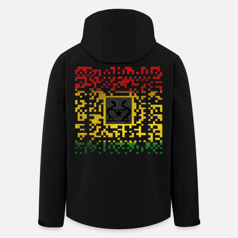 Reggae Code - Veste softshell homme en polyester recyclé Stanley/Stella - noir