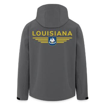 Louisiana Fan T-Shirt – Perfect for fans! - Men’s Recycled Softshell Jacket by Stanley/Stella - black - Back - AI Model Male 185 light (185cm)