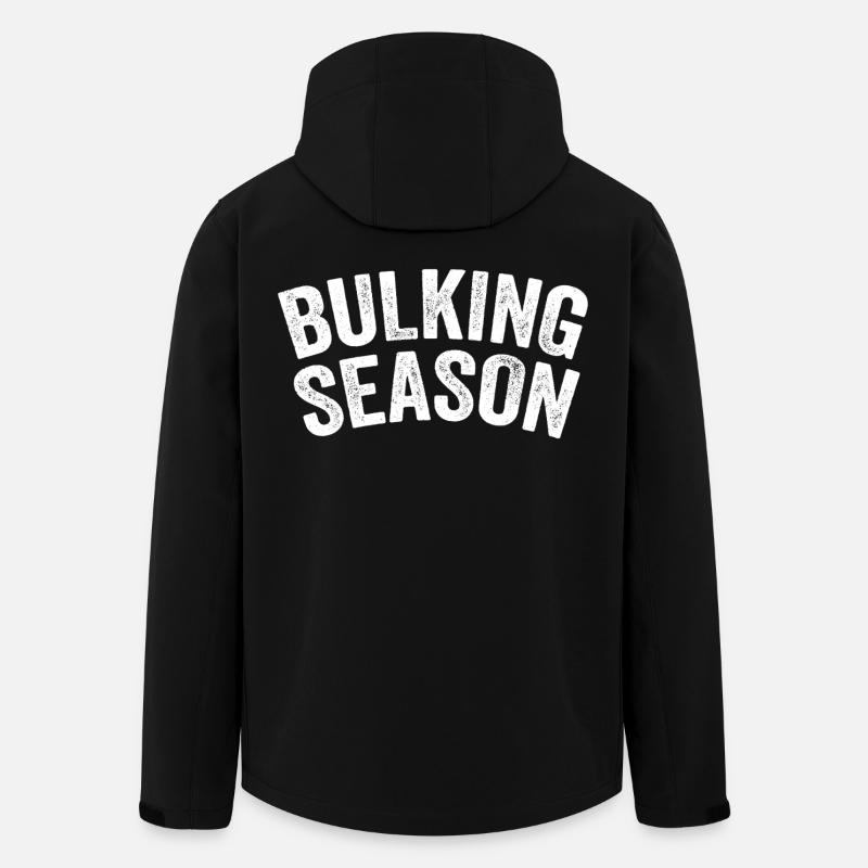Saison de prise de masse Blanche - Veste softshell homme en polyester recyclé Stanley/Stella - noir