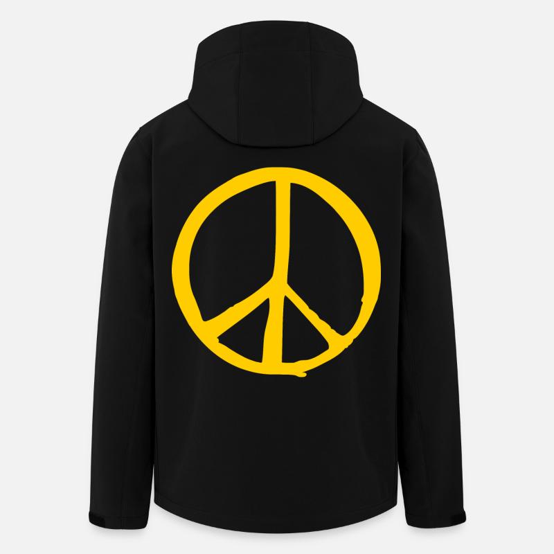 Peacezeichen - Recycelte Männer Softshell-Jacke von Stanley/Stella - Schwarz
