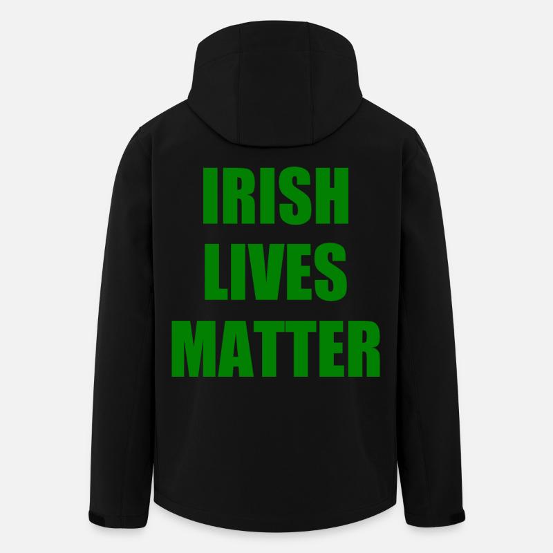 irish lives matter - Recycelte Männer Softshell-Jacke von Stanley/Stella - Schwarz