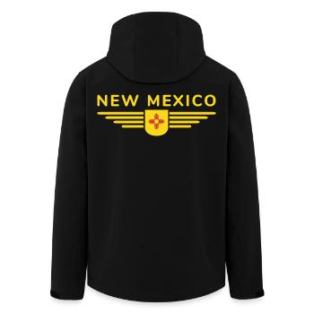 New Mexico Fan T-Shirt – Must-Have für Fans! - Recycelte Männer Softshell-Jacke von Stanley/Stella - Schwarz - Hinten - AI Model Male 185 light (185cm)