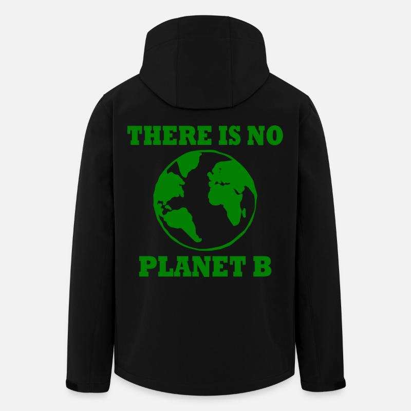 There is no planet B - Recycelte Männer Softshell-Jacke von Stanley/Stella - Schwarz