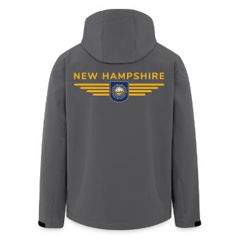 New Hampshire Fan T-Shirt – Must-have! - Veste softshell homme en polyester recyclé Stanley/Stella - noir - Dos - AI Model Male 185 light (185cm)