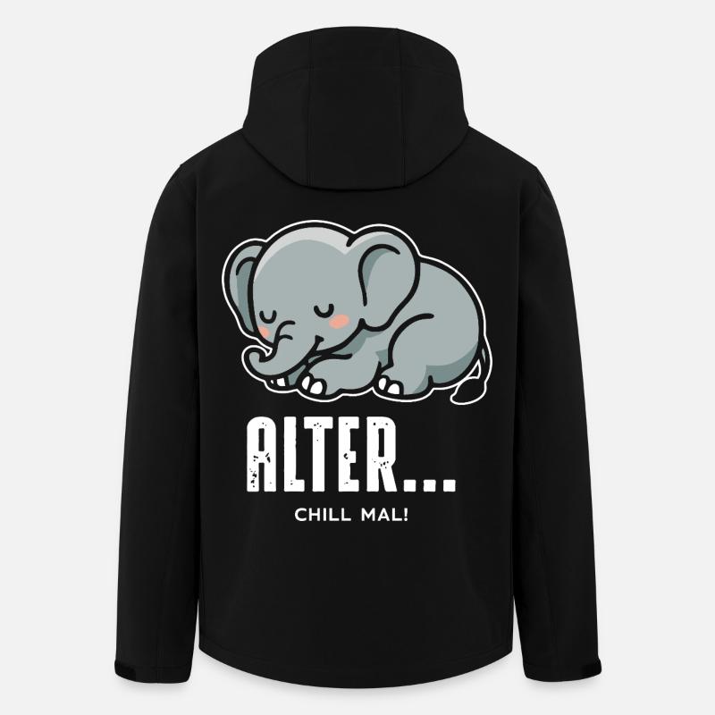 Chill mal - Recycelte Männer Softshell-Jacke von Stanley/Stella - Schwarz