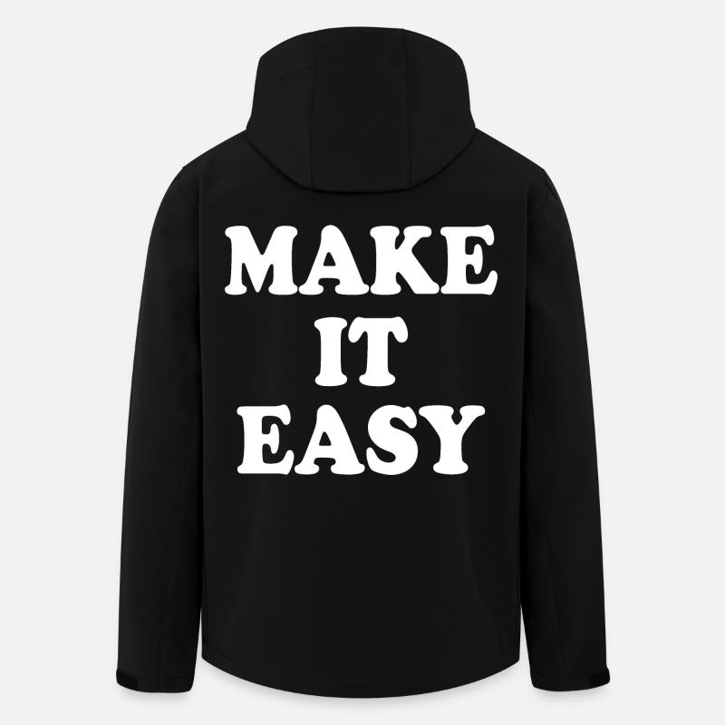 Make it easy - Recycelte Männer Softshell-Jacke von Stanley/Stella - Schwarz