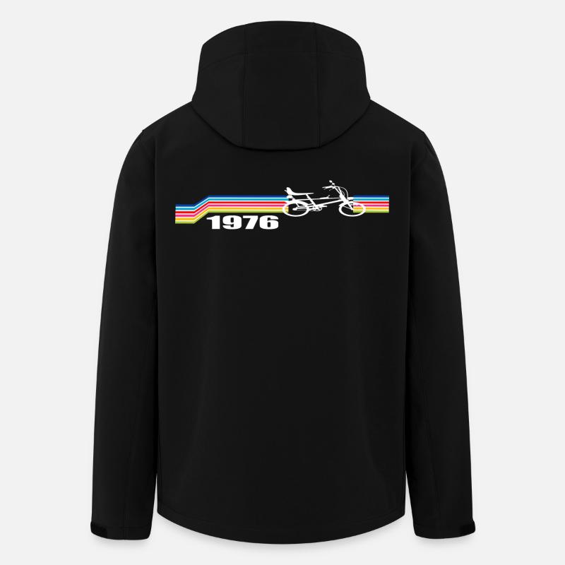 Bonanzarad Design rétro - Veste softshell homme en polyester recyclé Stanley/Stella - noir