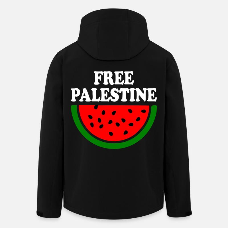 Free palestine Wassermelone melone - Recycelte Männer Softshell-Jacke von Stanley/Stella - Schwarz