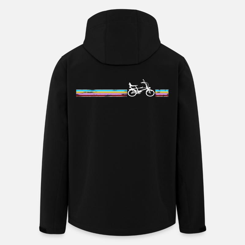 Bonanzarad Fahrad Retro - Recycelte Männer Softshell-Jacke von Stanley/Stella - Schwarz