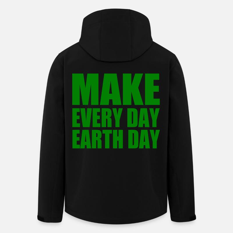 Make every day earth day - Men’s Recycled Softshell Jacket by Stanley/Stella - black