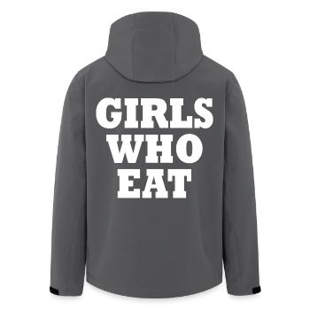 Girls who eat - Men’s Recycled Softshell Jacket by Stanley/Stella - black - Back - AI Model Male 185 light (185cm)
