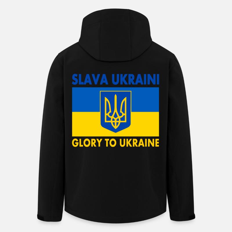 Slava ukraini - Men’s Recycled Softshell Jacket by Stanley/Stella - black