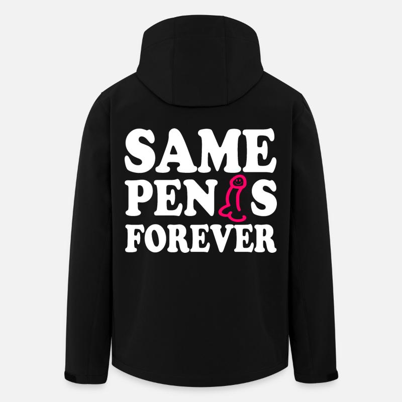 Same penis forever - Veste softshell homme en polyester recyclé Stanley/Stella - noir