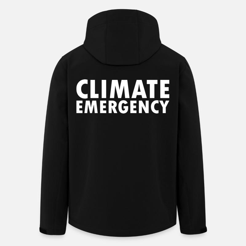 Climate emergency - Men’s Recycled Softshell Jacket by Stanley/Stella - black