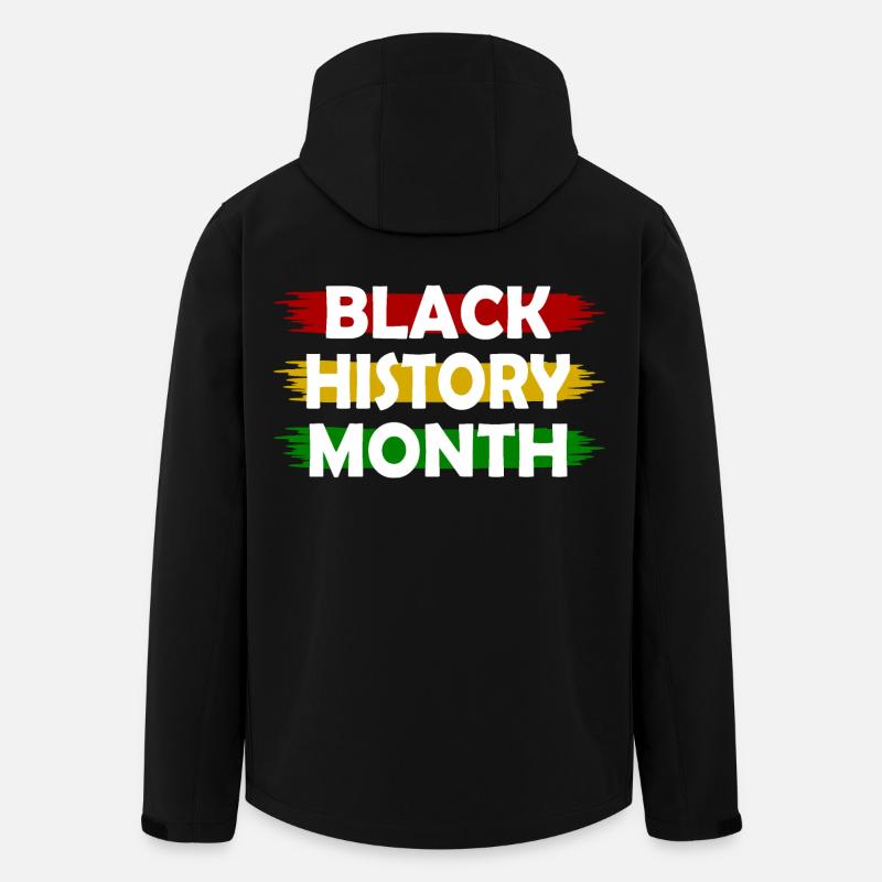 Black history month - Recycelte Männer Softshell-Jacke von Stanley/Stella - Schwarz