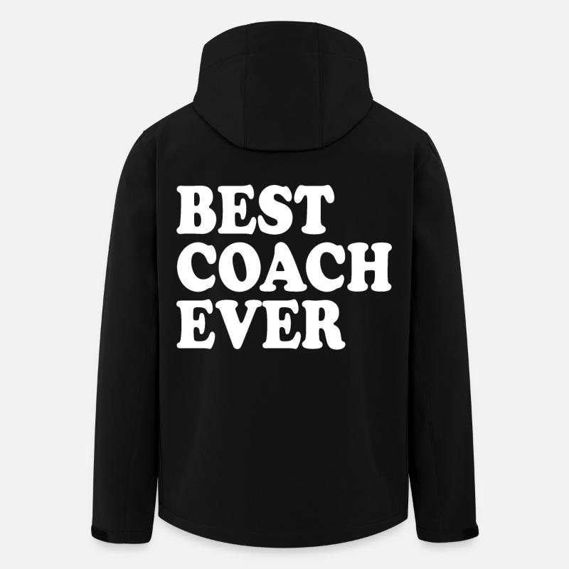 Best coach ever - Veste softshell homme en polyester recyclé Stanley/Stella - noir