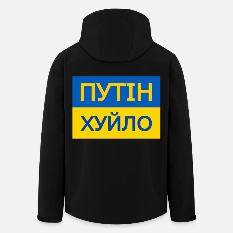 putin khuylo - Recycelte Männer Softshell-Jacke von Stanley/Stella - Schwarz