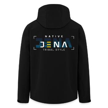 Jena Tribal Style Native - Men’s Recycled Softshell Jacket by Stanley/Stella - black - Back - AI Model Male 185 light (185cm)