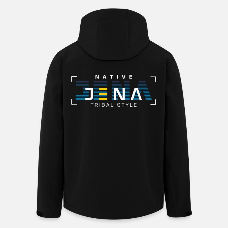 Jena Tribal Style Native - Men’s Recycled Softshell Jacket by Stanley/Stella - black