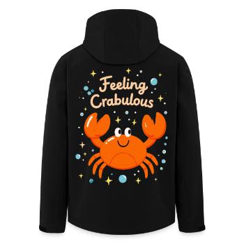 Feeling Crabulous - Men’s Recycled Softshell Jacket by Stanley/Stella - black - Back - AI Model Male 185 light (185cm)