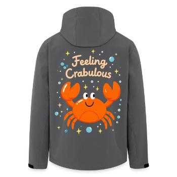 Se sentir crabuleux - Veste softshell homme en polyester recyclé Stanley/Stella - charbon - Dos - AI Model Male 185 light (185cm)