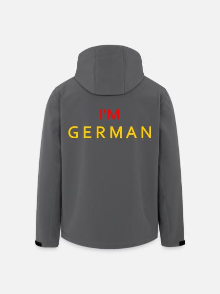 Im german - Recycelte Männer Softshell-Jacke von Stanley/Stella - Schwarz