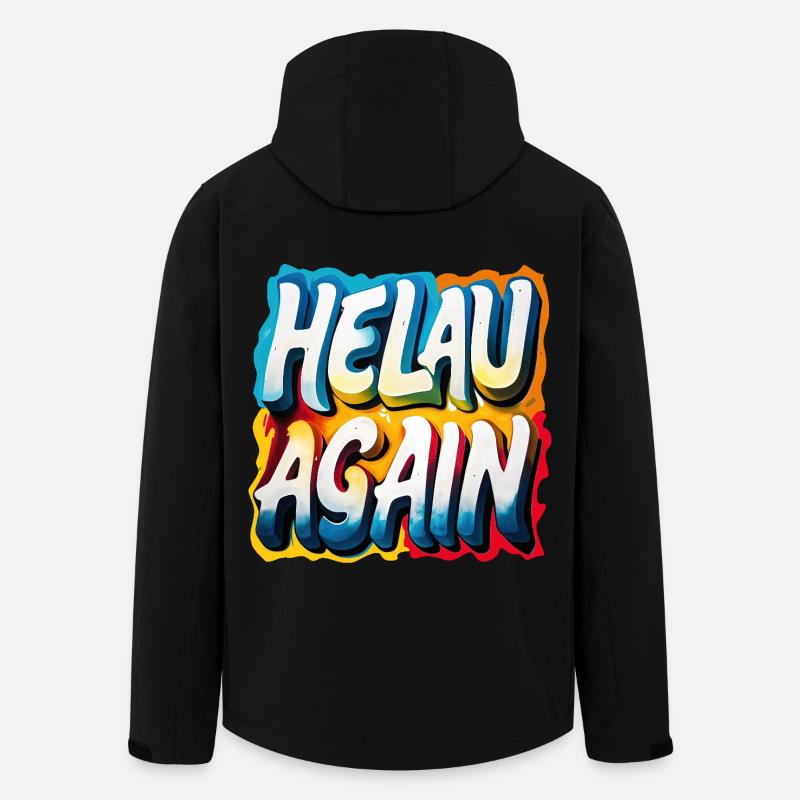Helau Again Carnaval Carnaval - Veste softshell homme en polyester recyclé Stanley/Stella - noir
