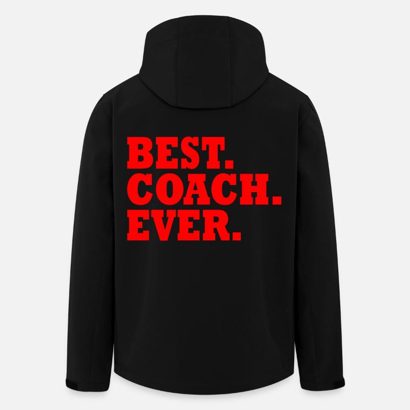 Best coach ever - Veste softshell homme en polyester recyclé Stanley/Stella - noir
