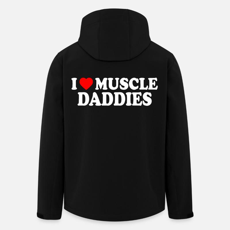 I love muscle daddies - Men’s Recycled Softshell Jacket by Stanley/Stella - black