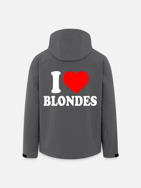 I love blondes - Men’s Recycled Softshell Jacket by Stanley/Stella - black