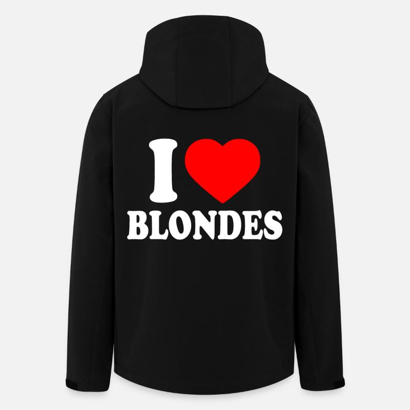 I love blondes - Veste softshell homme en polyester recyclé Stanley/Stella - noir