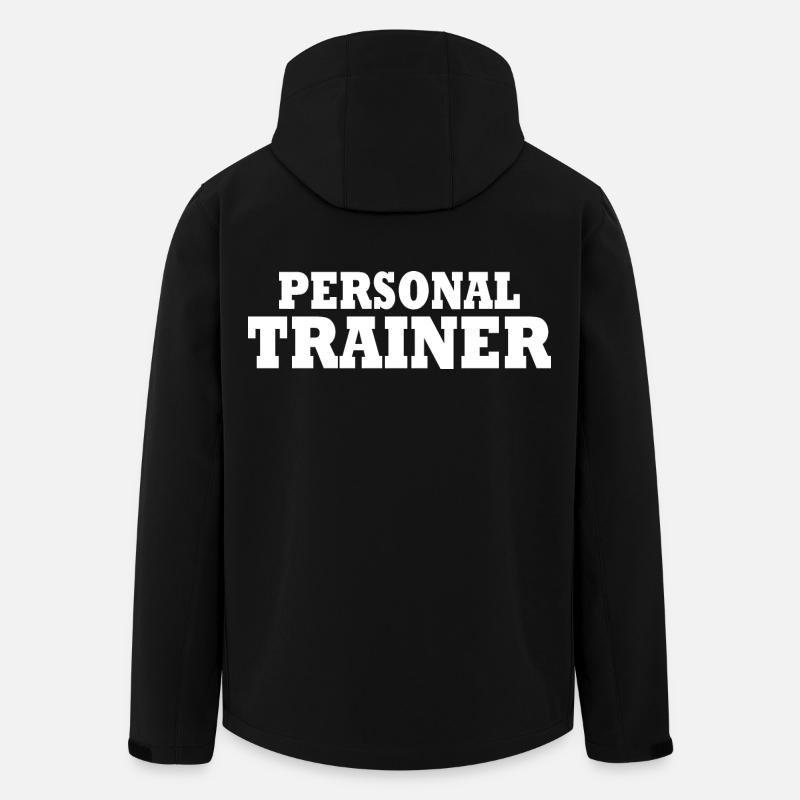 Personal trainer - Veste softshell homme en polyester recyclé Stanley/Stella - noir