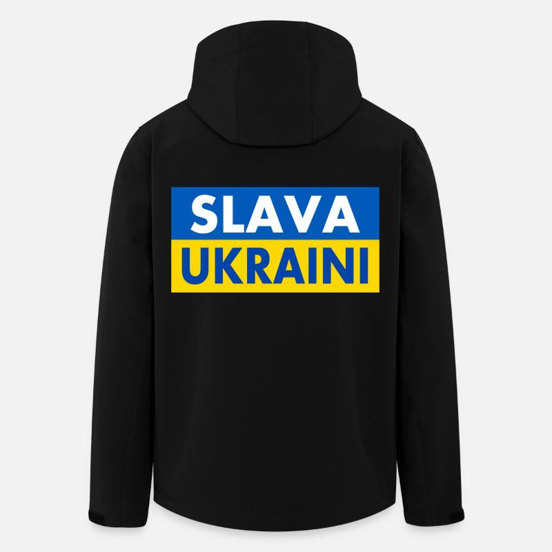 Slava ukraini - Recycelte Männer Softshell-Jacke von Stanley/Stella - Schwarz