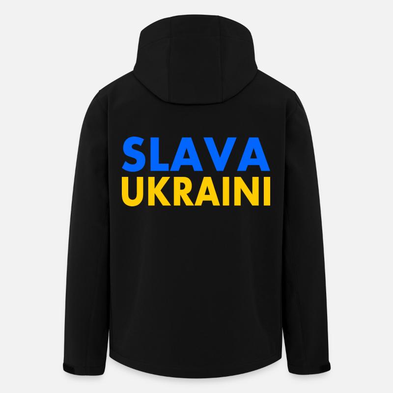 Slava ukraini - Recycelte Männer Softshell-Jacke von Stanley/Stella - Schwarz