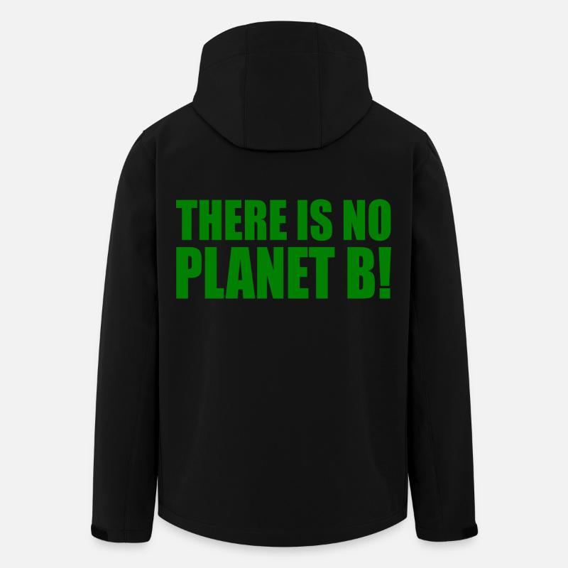 There is no planet B - Men’s Recycled Softshell Jacket by Stanley/Stella - black