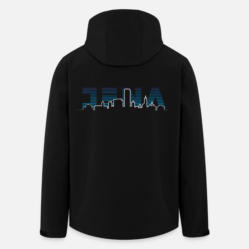 Jena Silhouette Skyline - Men’s Recycled Softshell Jacket by Stanley/Stella - black