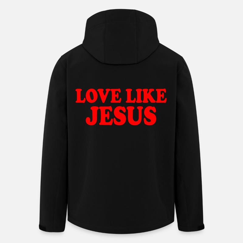 Love like jesus - Men’s Recycled Softshell Jacket by Stanley/Stella - black