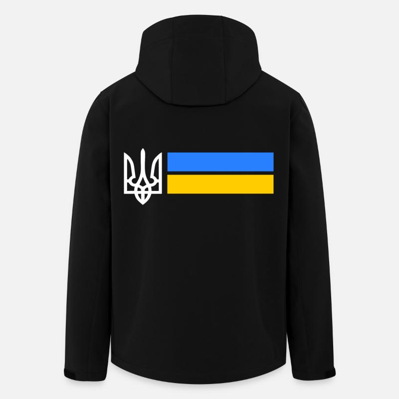 Ukraine - Veste softshell homme en polyester recyclé Stanley/Stella - noir