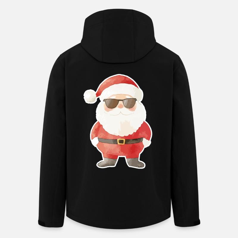 Weihnachtsmann Cool Weihnachten - Recycelte Männer Softshell-Jacke von Stanley/Stella - Schwarz